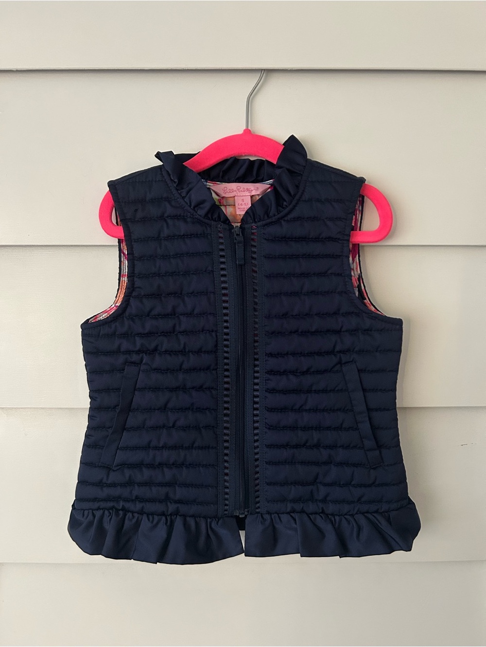 Lilly Pulitzer Navy Quilted Vest